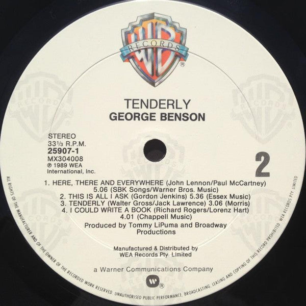 George Benson : Tenderly (LP, Album)