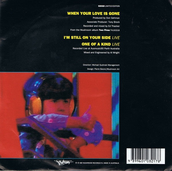 Jimmy Barnes : When Your Love Is Gone (7", Single, Ltd)