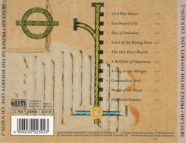 Skyclad : Prince Of The Poverty Line  (CD, Album)