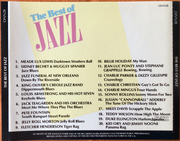 Various : The Best Of Jazz (CD, Comp)