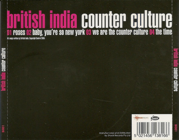 British India : Counter Culture (CD, EP)