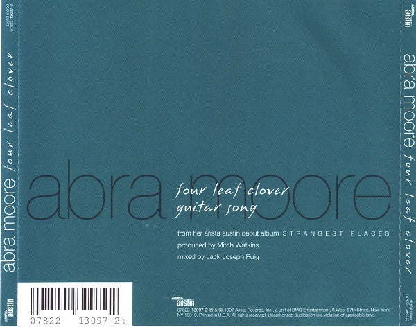 Abra Moore : Four Leaf Clover (Minimax, Single)