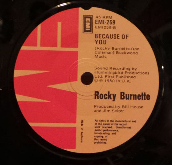 Rocky Burnette : Fallin' In Love (Bein' Friends) (7", Single)