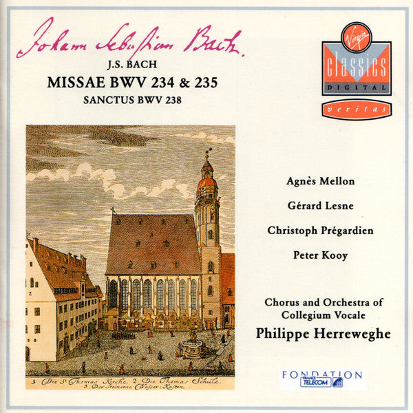J.S. Bach*, Philippe Herreweghe, Collegium Vocale : Missae BWV 234 & 235 (CD, Album)