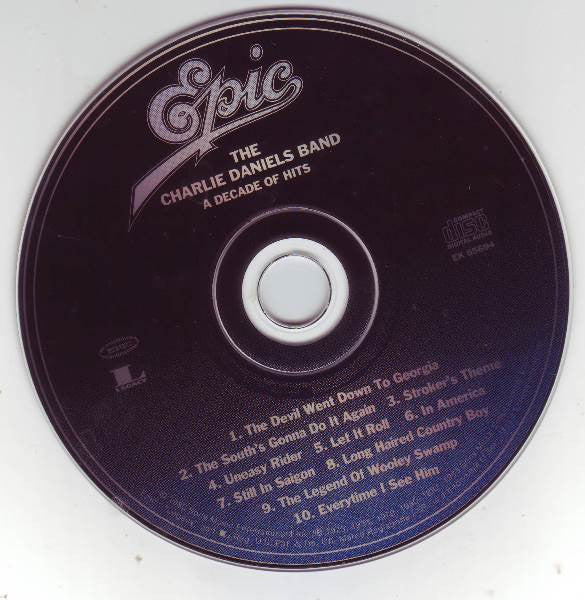 The Charlie Daniels Band : A Decade Of Hits (CD, Comp, RE, RM, RP)