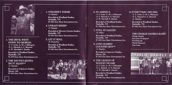 The Charlie Daniels Band : A Decade Of Hits (CD, Comp, RE, RM, RP)
