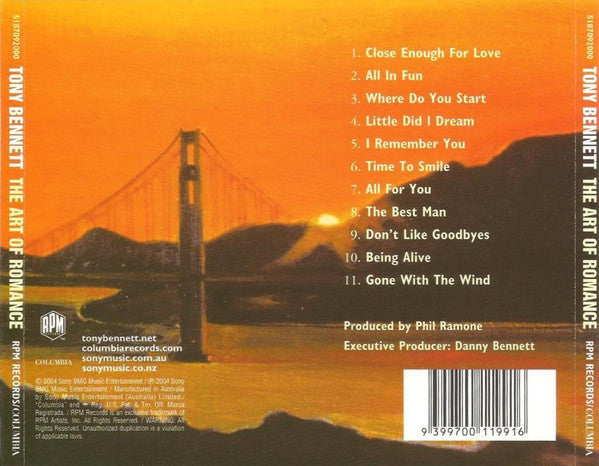 Tony Bennett : The Art Of Romance (CD, Album)