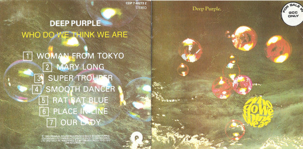 Deep Purple : Who Do We Think We Are (CD, Album, RE)