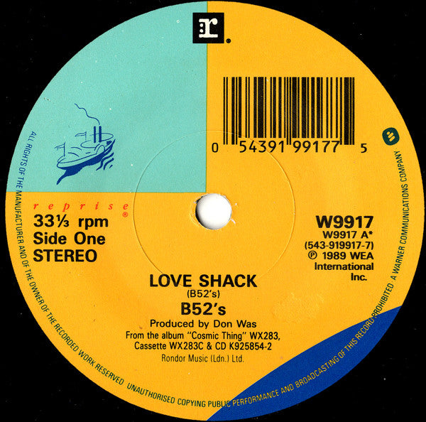 The B-52's : Love Shack (7", EP, M/Print, S/Edition)