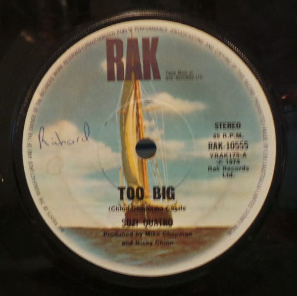 Suzi Quatro : Too Big (7", Single)