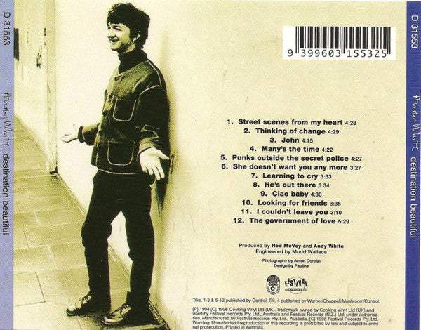 Andy White (4) : Destination Beautiful (CD, Album)