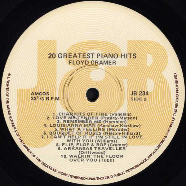 Floyd Cramer : 20 Great Piano Hits (LP, Comp)