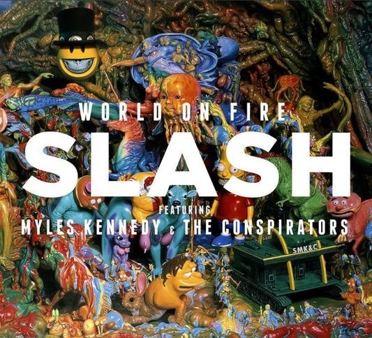 Slash (3) Featuring Myles Kennedy And The Conspirators : World On Fire (CD, Album, Gat)