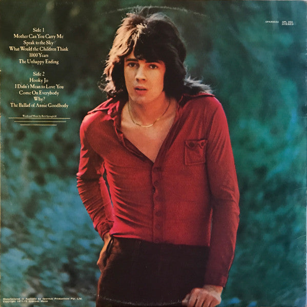 Rick Springfield : Beginnings (LP, Album, Gat)