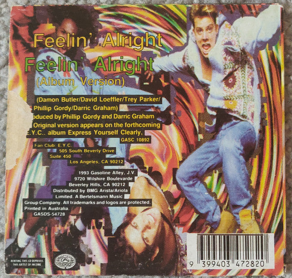 E.Y.C. : Feelin' Alright (CD, Single, Car)
