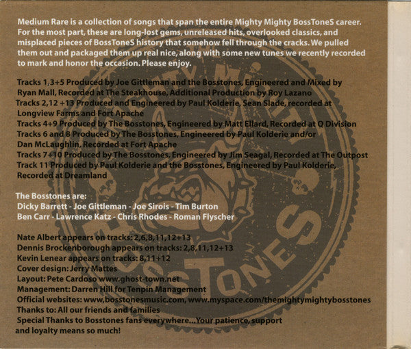 The Mighty Mighty BossToneS : Medium Rare (CD, Comp)