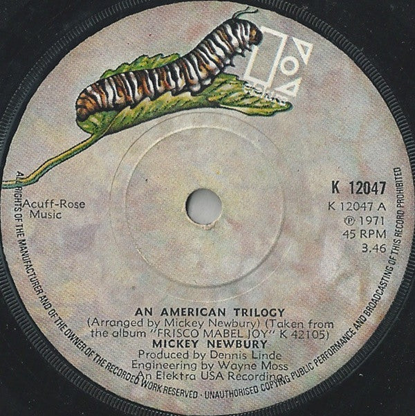 Mickey Newbury : An American Trilogy (7", Sol)
