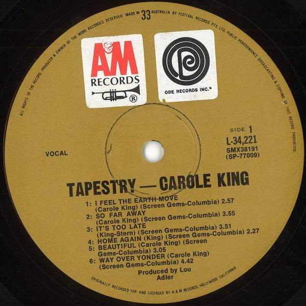 Carole King : Tapestry (LP, Album, RE)