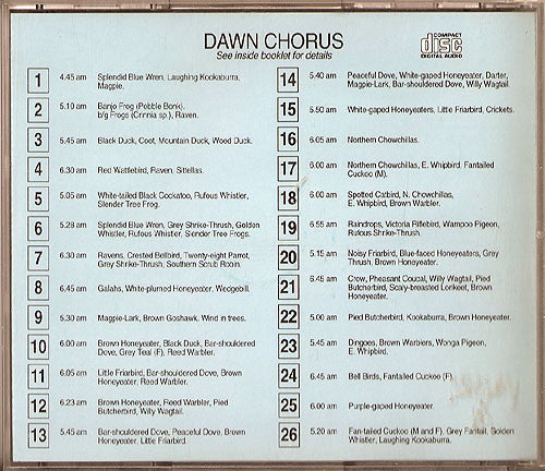 John N. Hutchinson : Dawn Chorus (CD, Comp)