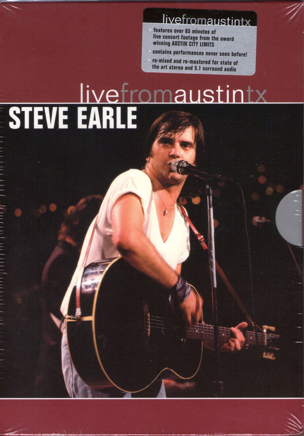 Steve Earle : Live From Austin TX (DVD-V, RM, Multichannel)