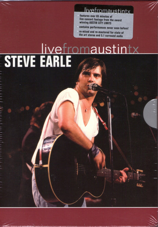Steve Earle : Live From Austin TX (DVD-V, RM, Multichannel)