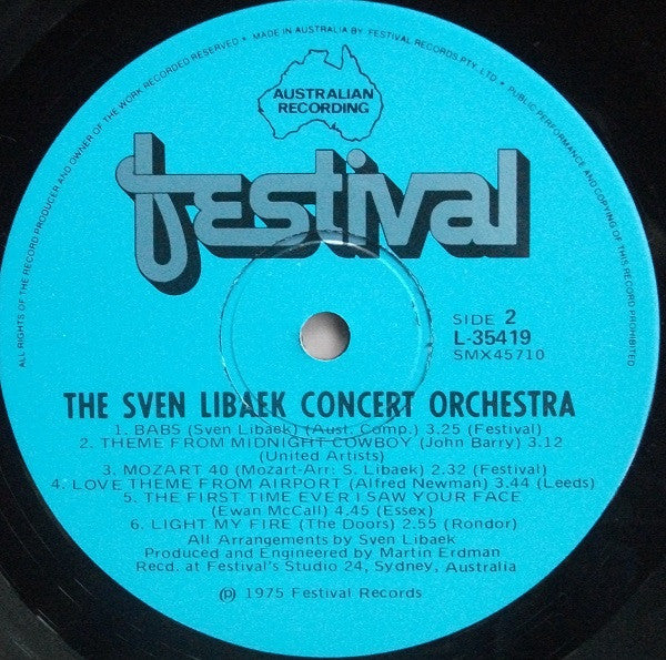 The Sven Libaek Concert Orchestra* : Sven Libaek Conducts His 38 Piece Orchestra (LP)
