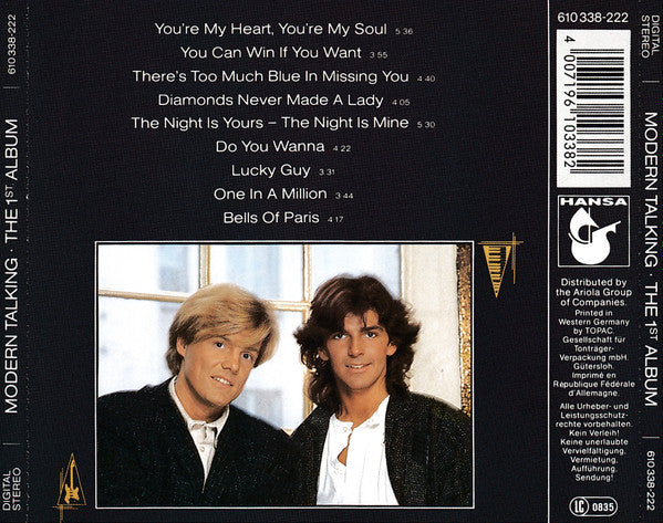 Modern Talking : The 1st Album (CD, Album, San)