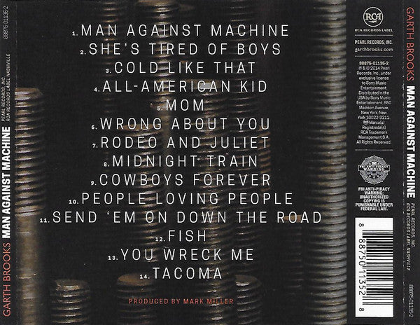 Garth Brooks : Man Against Machine (CD, Album)