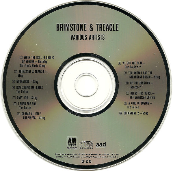 Various : Brimstone & Treacle (Original Soundtrack) (CD, Album)