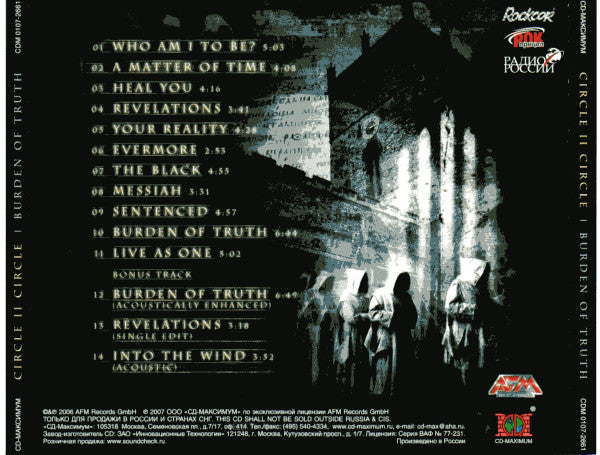 Circle II Circle : Burden Of Truth (CD, Album)