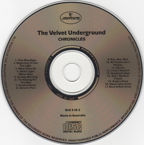 The Velvet Underground : Chronicles (CD, Comp)
