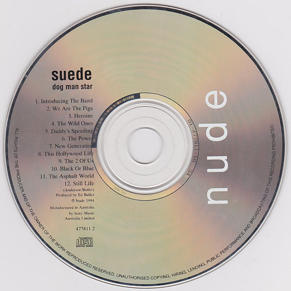 Suede : Dog Man Star (CD, Album)