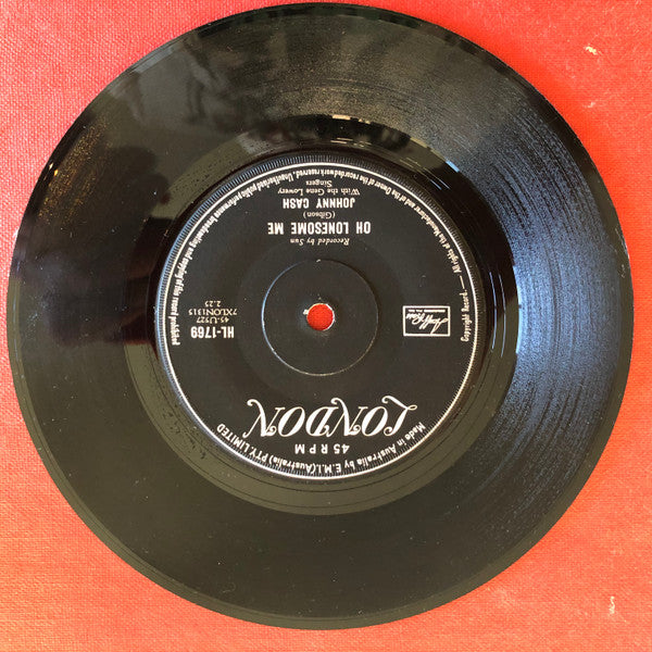 Johnny Cash : Oh Lonesome Me (7", Single)