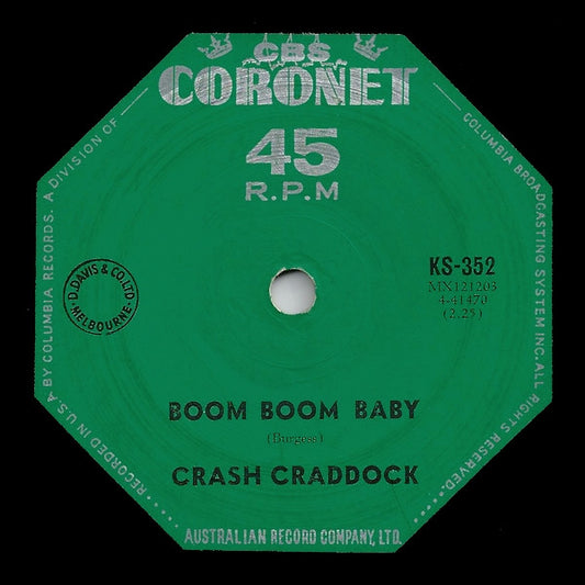 Billy 'Crash' Craddock : Boom Boom Baby (7", Single)