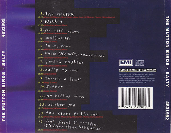 The Mutton Birds : Salty (CD, Album)