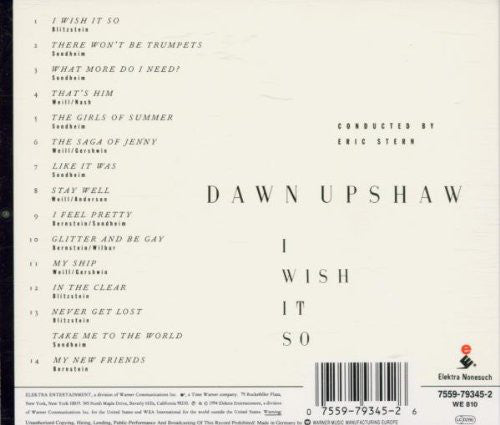 Dawn Upshaw : I Wish It So (CD, Album)