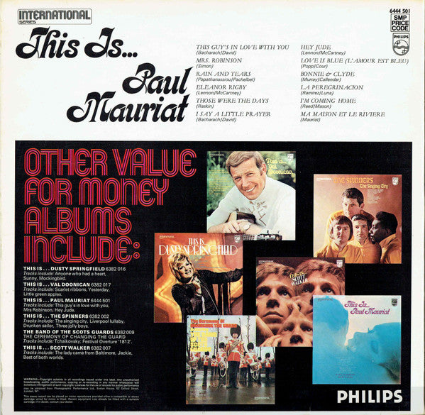 Paul Mauriat And His Orchestra : This Is... Paul Mauriat (LP, Comp)