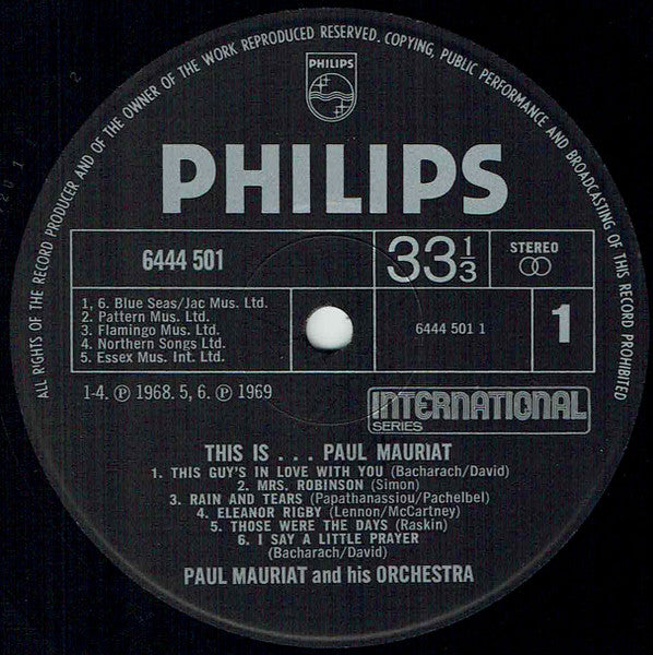 Paul Mauriat And His Orchestra : This Is... Paul Mauriat (LP, Comp)