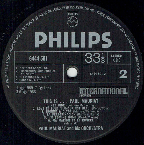 Paul Mauriat And His Orchestra : This Is... Paul Mauriat (LP, Comp)