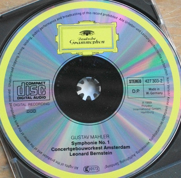 Mahler* - Concertgebouworkest Amsterdam*, Leonard Bernstein : Symphonie No. 1 (CD, Album)