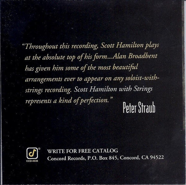 Scott Hamilton : With Strings (CD, Album)