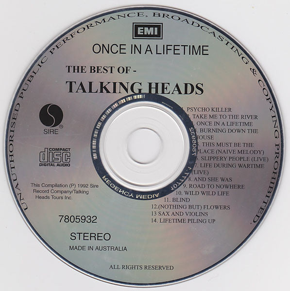 Talkingheads* : The Best Of - Once In A Lifetime (CD, Comp, RE, Reg)