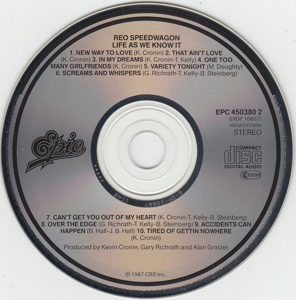 REO Speedwagon : Life As We Know It (CD, Album)