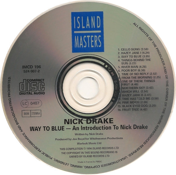 Nick Drake : Way To Blue - An Introduction To Nick Drake (CD, Comp)