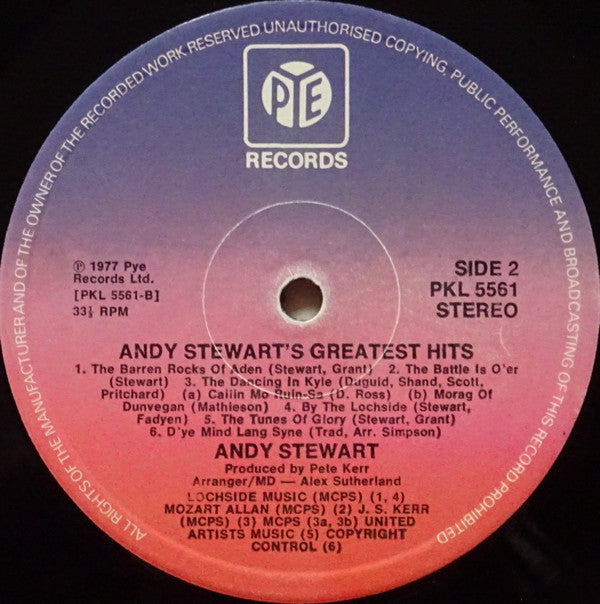 Andy Stewart : Andy Stewart's Greatest Hits (LP, Album)