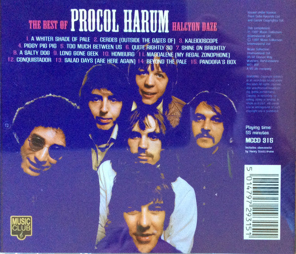 Procol Harum : The Best Of Procol Harum - Halcyon Daze (CD, Comp)