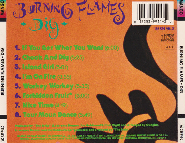 Burning Flames : Dig (CD, Album)