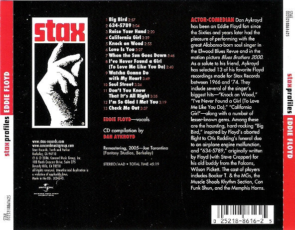 Eddie Floyd : Stax Profiles (CD, Comp, RM)
