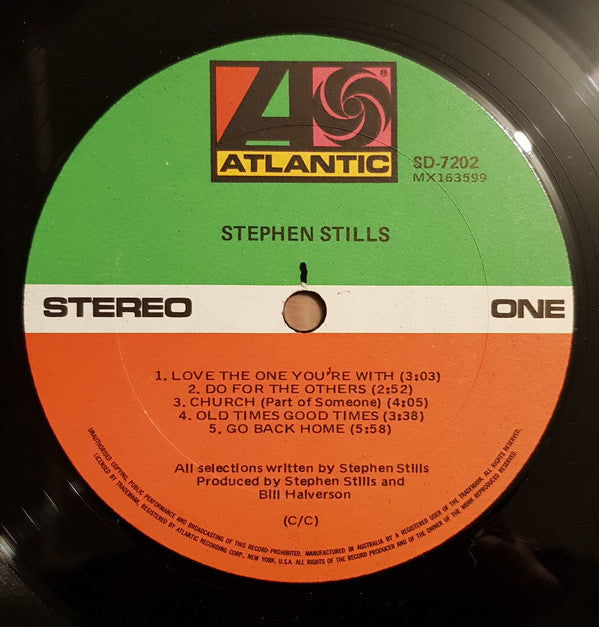 Stephen Stills : Stephen Stills (LP, Album)