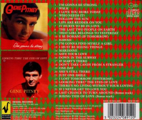 Gene Pitney : I'm Gonna Be Strong / Looking Thru The Eyes Of Love (CD, Comp)